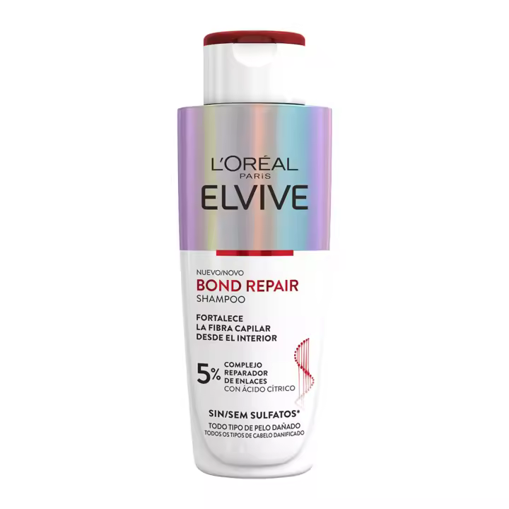 L'Oréal Paris | Rutina Elvive Bond Repair Champú, Acondicionador, Pre-Champu y Sérum Fortificante sin Sulfatos Rutina de Reconstrucción Profunda - 1