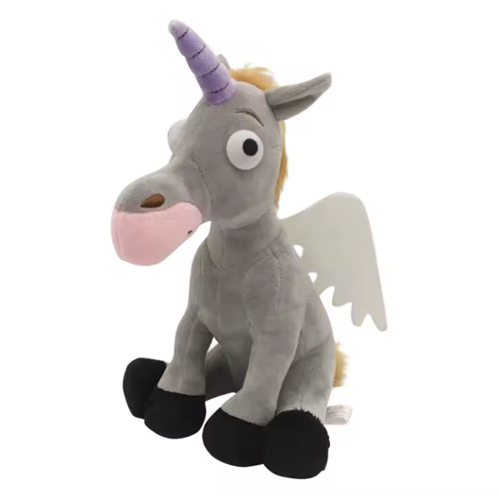 Muñeco de peluche de bestia mágica de luz y sombra- Muñeca de acción con cuerno de unicornio y melena arcoíris - 1
