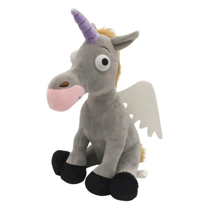 Muñeco de peluche de bestia mágica de luz y sombra- Muñeca de acción con cuerno de unicornio y melena arcoíris - 1