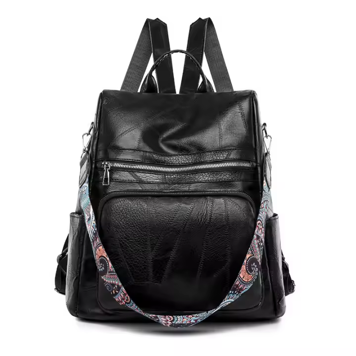 Mochipa 3 en 1 Para Mujer, Bolso de hombro Femenino, Vintage, de cuero elegante, Mochila de viaje de lujo para Niña - 1