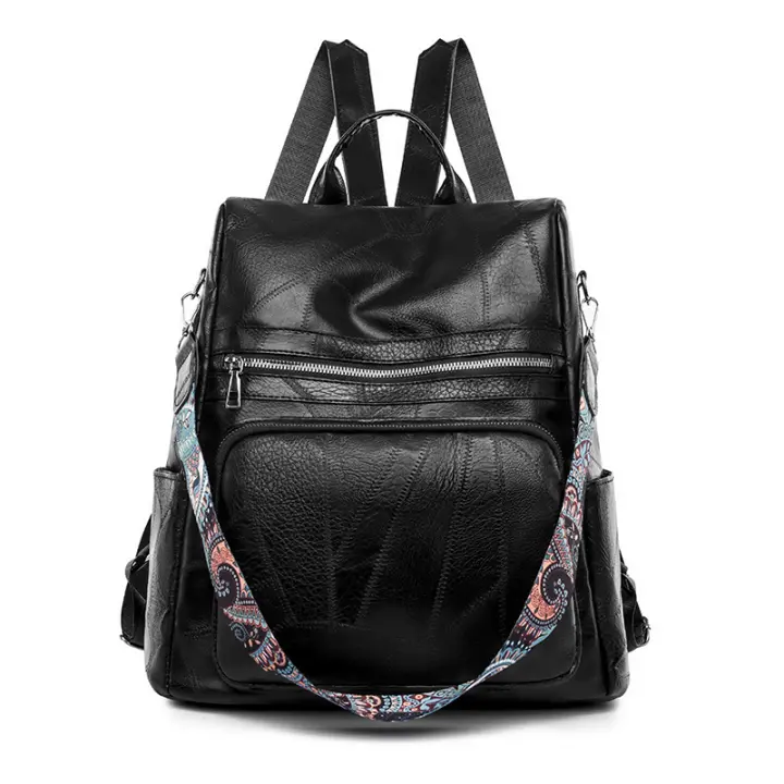 Mochipa 3 en 1 Para Mujer, Bolso de hombro Femenino, Vintage, de cuero elegante, Mochila de viaje de lujo para Niña - 1