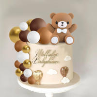 Toppers De Pasteles Para Baño De Rosas Rosa Decoración De Fiesta De Baño De Rosas Para Bebés Niño Y Niña Adornos De Galleta De Dibujos Animados Y Colores Sólidos Para Fiestas De Bebés - details 10