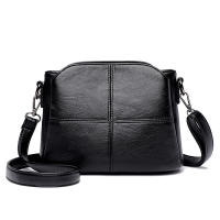 Bolso De Hombro Para Mujer Vintage En Piel Suave PU Color Sólido Cuadrado Bolsa Cruzada Para Mujer Madura Nuevo Gran Mensajero - details 15