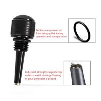 Dipstick Magnético De Aceite Para Generadores Inversores Aluminio M18*2.5 Plata/Black Compatible Con WEN 56125i 56200i Yamaha EF2000iS EF1000iS - details 2