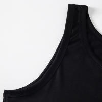 Chaleco De Moda Para Hombres Sin Mangas Transpirable Y Cómodo Para Fitness Al Aire Libre Color Negro Y Blanco Clásico - details 14