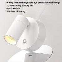 Luz De Pared LED Recargable Por Tipo-C Luz De Lectura Sin Cable Para Dormitorio Luz De Noche Magnética Para El Hogar - details 5