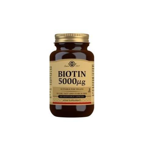 Biotina 5000Mcg. 100Cap. de Solgar