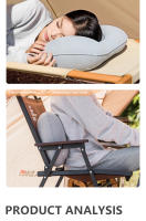 BISINNA Almohada De Viaje Inflable Ultraligera Para Acampar Soporte Para Cuello Y Lumbar Almohada Aérea Portátil Para Hiking - details 6
