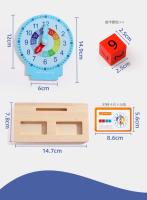 Juego De Actividades Para Reloj De Enseñanza Montessori Juguetes Educativos Para Niños Ayudan a Aprender a Decir La Hora Juguetes De Aprendizaje Para Niños De Preescolar - details 10