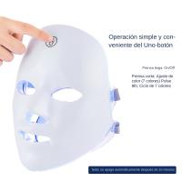 Máscara Facial LED De 7 Colores Con Terapia De Luz Roja Para Rejuvenecimiento Piel Tensión Anti-Edad Belleza Bio-Luz Blanqueamiento Hogar - details 10