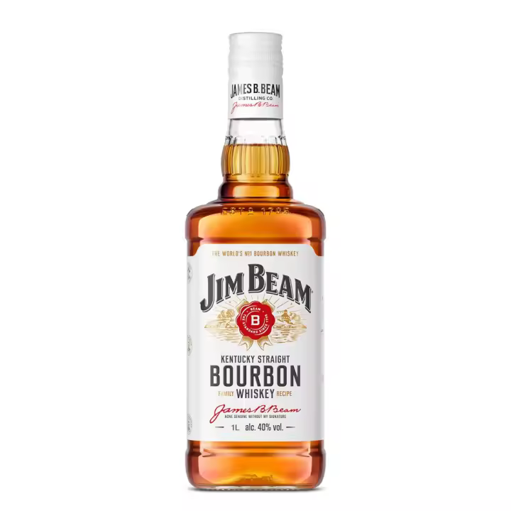 Whisky Jim Beam - Botella 1 L - Kentucky Straight Bourbon - 40% - 1