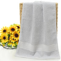 Toalla De Rostro De Algodón Suave Y Absorbente De Color Sólido 1 Pieza Uso Múltiple Para Baño De Hotel Toalla De Lavado - details 0
