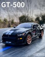 Ford Mustang Shelby GT500 1:24 Coche De Deportes De Aleación Modelo Diecast Luz Y Sonido Simulación Regalo Para Niños - details 0