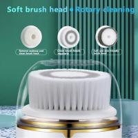 Limpiafaccia Eléctrico Impermeable Con 3 Cabezas Y 2 Modos Limpieza Exfoliante Y Masaje Belleza Electrodomésticos Para Cuidado Facial - details 4