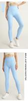 Leggings De Gimnasia Para Mujer Verano 2024 Cintura Alta Color Sólido Transpirables Para Ejercicio Yoga Correr Ciclismo - details 7