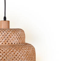Lámpara Colgante BEL AIR HOME BORA Estilo Vintage - Ajustable, Ligera, Ideal para Salones y Bares - Negro y Oro, 35 CM, Metal - details 0