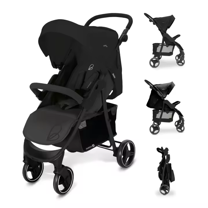 Asalvo Silla de Paseo América 3 – Carrito de Bebé Ligero y Resistente, Desde Recién Nacidos hasta 22 kg, Práctico, Cómodo y Fácil de Manejar - 1