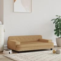 vidaXL Cama para perros de terciopelo 90x53x30 cm sofá para perros Color Azul,  Crema,  Gris claro y mas - details 4