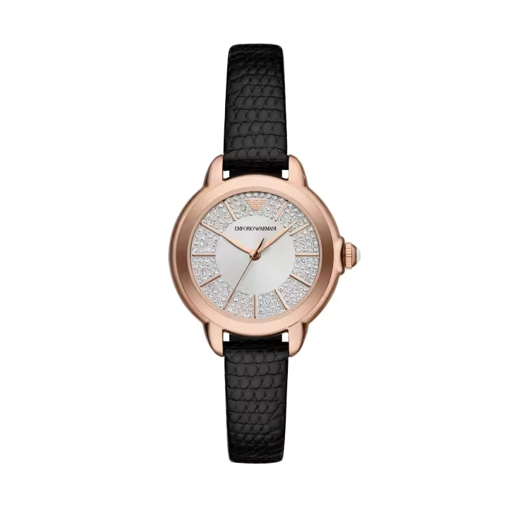 Emporio Armani Reloj PRO-PLANET LEATHER，BLACK，QUARTZ/3 HAND AR11631 - 1