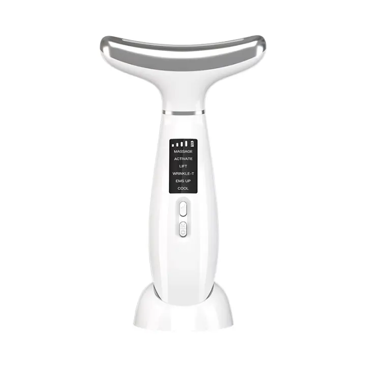 Masaje de Alta Frecuencia para Rostro y Cuello Máquina de Levantamiento de Cuero Tratamiento con Láser y Foto Terapía Caliente y Enfriante Reducción de Arrugas y Poro - 1