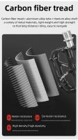 Pedal De Bicicleta De Montaña LITEPLUS Ultraligero De Fibra De Carbono 185g Con Eje De Titanio Y 3 Rodamientos Antideslizante Para Carreras Y Bicicletas De Carretera - details 2