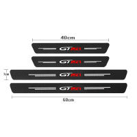 4Pcs Pegatinas De Coche Estriado De Fibra De Carbono Para Decoración Interior De Peugeot GT GTline 3008 308 T9 208 508 2008 Rifter 5008 - details 1