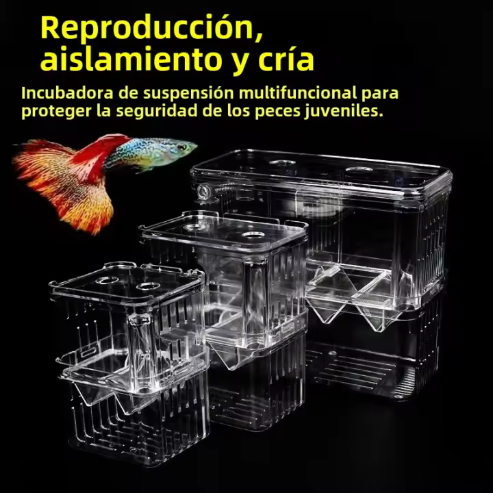 Caja De Cría De Acuario S/L/XL Divisor De Acrílico Para Pez Agressivo Camarón Y Clavel Encantado Caja De Isolación Para Reproducción De Peces - 1