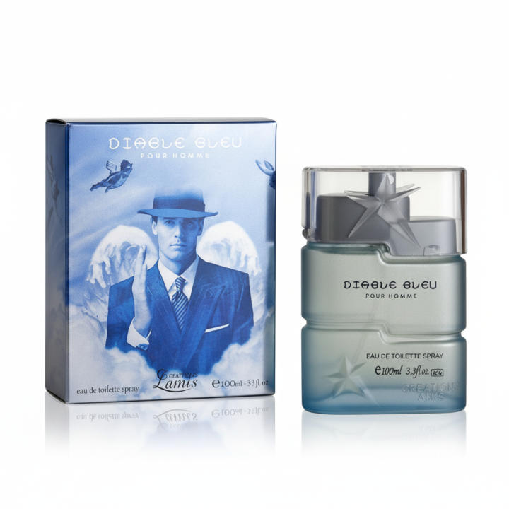 Perfume masculino Diable Bleu Pour Homme Eau de Toilette, fragancia fresca y elegante con un estilo intenso y sofisticado, ideal para el uso diario o para ocasiones especiales. Presentado en frasco original con estuche. 🚚 Envíos a España 24/48 horas.