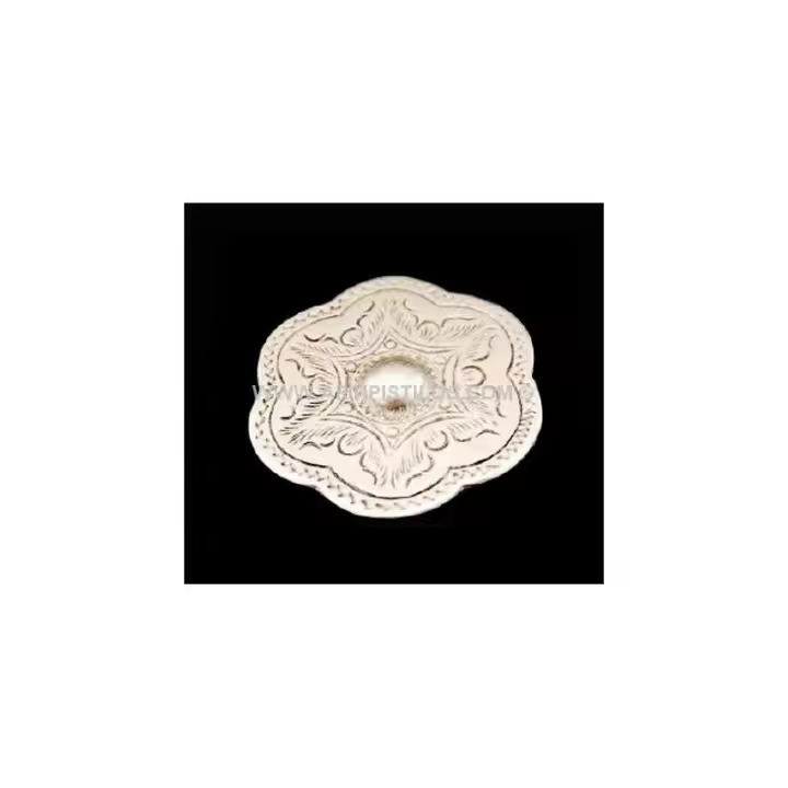 Broche Flor Relieve Metálico Raíz Filigranas Decorativos - 1