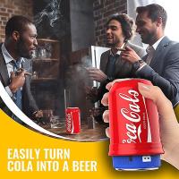 Latas de silicona (paquete de 3): oculta el envase de cerveza camuflándolo como una lata de refresco (rojo) - details 3