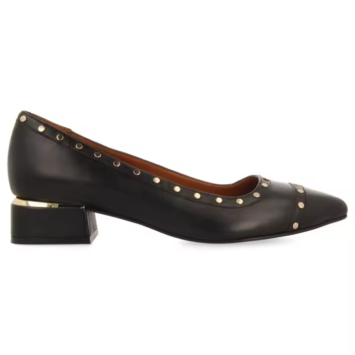 Zapatos de salón tachuelas piel mosede - 1