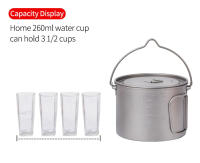 Tiartisan Olla De Camping De 900ml Plegable Y Ultraligera Con Manija Y Tapa Para Excursionismo Y Viajes Al Aire Libre - details 4