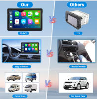 Reproductor Multimedia Para Coche Universal 7 Pulgadas Con Carplay Y Android Auto HD Pantalla Táctil FM AUX USB Bluetooth Sin Cable - details 7