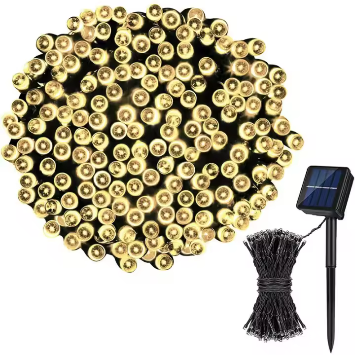 Luz De Estrella Total Solar LED Para Exteriores Impermeable Funciones 8 Decoración De Fiestas Para Camping Y Courtyard - 1