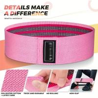 Banda De Resistencia Para Las Caderas Elasticas De Latex De Alta Calidad Tejida Tensamente Para Ejercicios En Casa Disponibles En Tres Colores - details 9