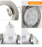 10pcs Soporte De Bombilla LED MR16 GU10 Metálico Redondo Para Iluminación Requedada Fijación En Techo Cupón De 50mm - details 3