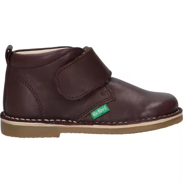 Kickers girl and boy ankle boots 829901   Typtop 92 brown fonce - 1