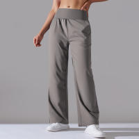 Pantalones Rectos De Pierna Ancha Para Mujer Casual Pantalones De Oficina Cintura Alta Holgados Para Danza Leggings Sin Costuras De Nylon - details 18
