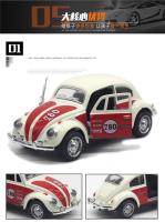 Volkswagen Beetle De 1:32 En Metal Con Función Retroceso Regalo Ideal Para Niños Modelo Clásico De Coche De Juguete A988 - details 6