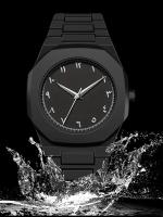 Reloj De Cuarzo De Lujo AAA Para Hombres Estilo Clásico Anime Línea Negra Blanca De Alta Calidad Resistente Al Agua Y Al Choque Reloj De Moda Para Hombres - details 0