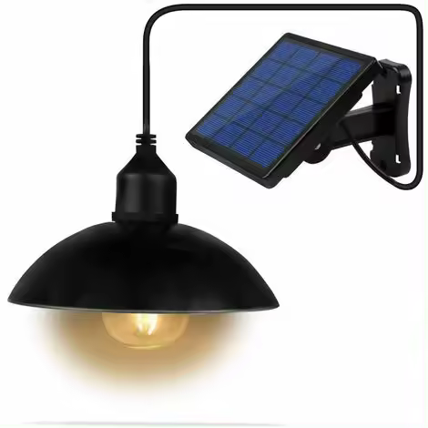 Lámpara solar al aire libre patio jardín pasillo impermeable LED farola - 1