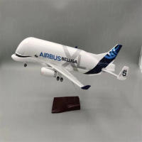 Modelo De Avión Airbus A300-600 Beluga Airlines 42cm Escala Aluminio Kit De Accesorios Para Decoración Del Hogar Y Jardín - details 2