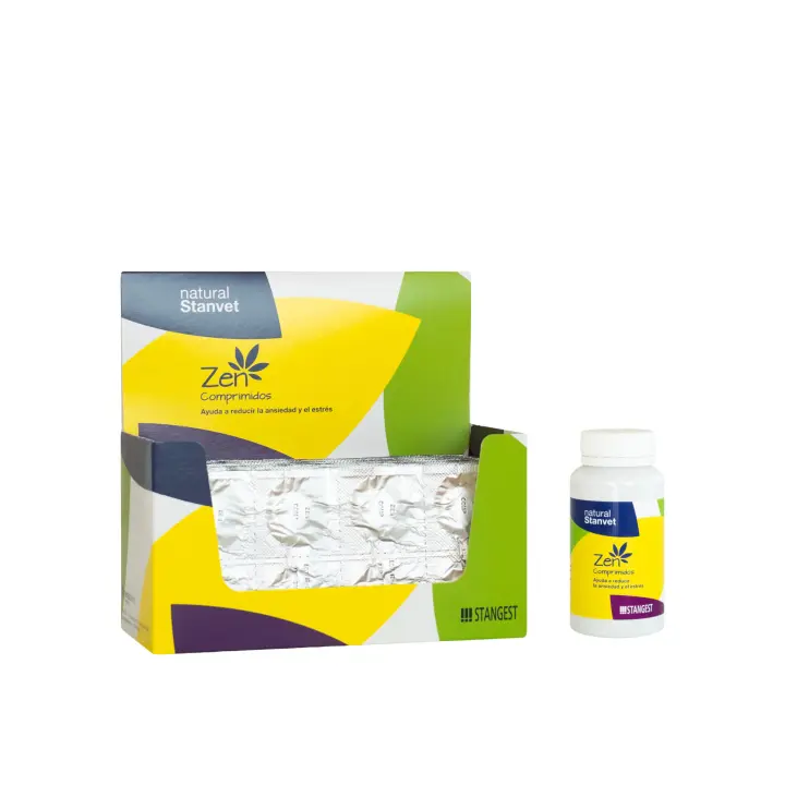 ZEN COMPRIMIDOS, COMPLEMENTOS NUTRICIONALES PARA MASCOTAS, LABORATORIOS STANGEST, REDUCCIÓN DEL ESTRÉS Y LA ANSIEDAD - 1