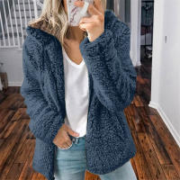 Nueva Chaqueta De Mujer Con Capucha Y Cremallera Abrigo Grueso Y Cálido De Fieltro Sólido Largo Y Suelto Para Invierno Moda Femenina Con Bolsillos Y Cierre De Cremallera - details 5