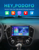 Podofo Radio de coche Android 2 Din para Nissan Infiniti ESQ Nissan Juke 2014 Carplay 8+128GB AI Voice WIFI+4G DSP GPS Navegación Multimedia Reproductor de Video - details 0