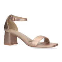 PuntoSalao Sandalias de tacón medio cómodo mujer color champán Z-2235 una sandalia de tacón perfecta para tus eventos mas especiales - details 2
