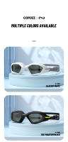 Gafas De Natación Profesionales COPOZZ Para Mujer Y Hombre Antiniebla Protección UV Ajustables Anti Deslizamiento Lentes Poliácrilico Negro Multicolor - details 8