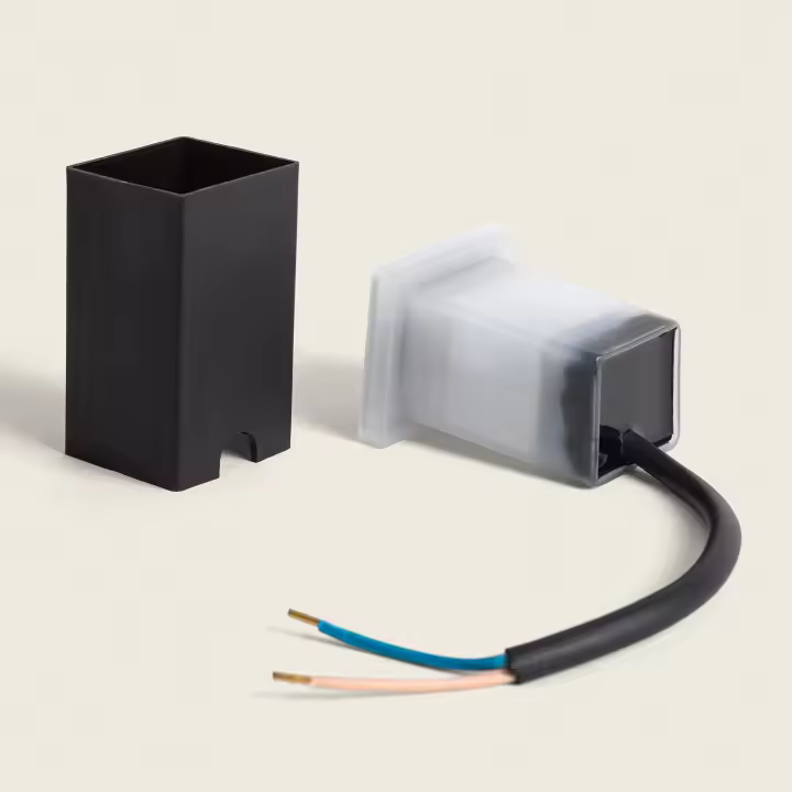 Ledkia Baliza Exterior LED 2W Empotrable Pared Cuadrada Rembel Negro - 1