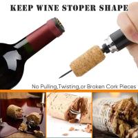 Abreventanas De Vino Y Champán En Acero Inoxidable Con Agujas Punzantes Para Sacar Tapas De Vino Eco-amigable Para Cocina Y Bar - details 3