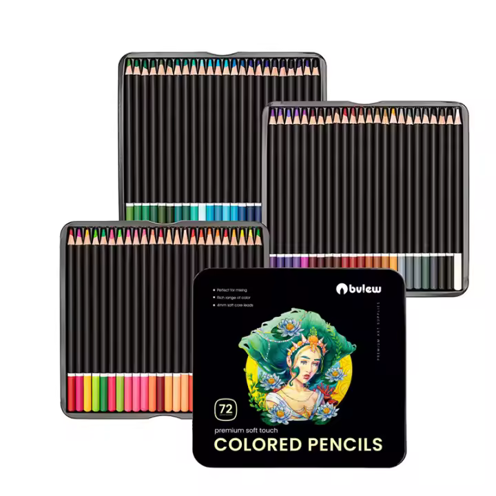 Bview Art Premium Artista Lápiz De Colores 4.0 Mm Conjunto De 72 Lápices Coloreados Con Colores Vibrantes Para Diseñadores Y Estudiantes - 1